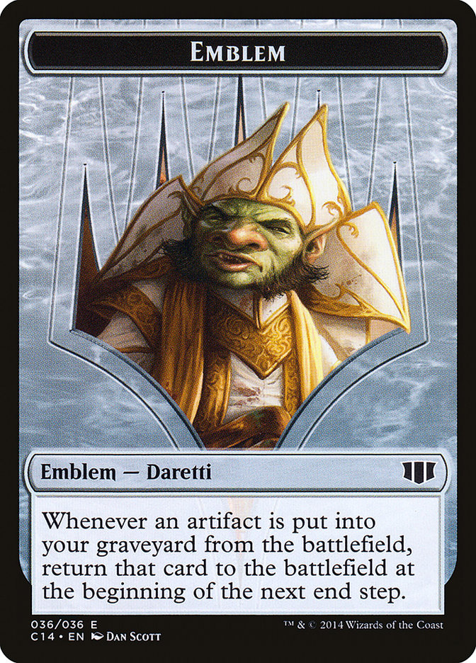 Daretti, Scrap Savant Emblem // Tuktuk the Returned Double-Sided Token [Commander 2014 Tokens] | Clutch Gaming