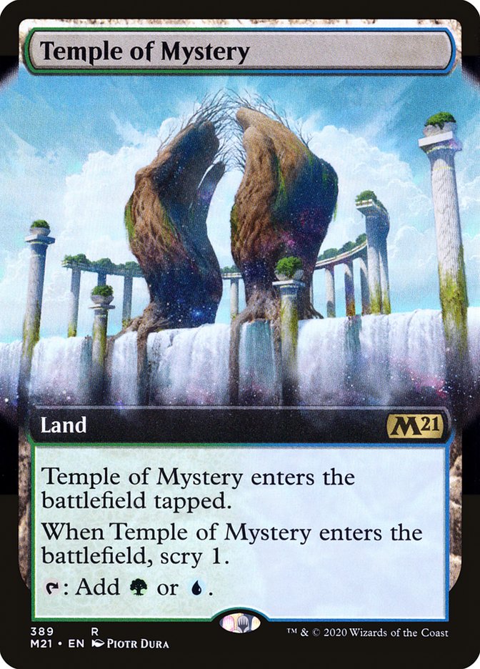 Temple of Mystery (Extended Art) [Core Set 2021] | Clutch Gaming