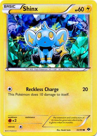 Shinx (43/99) (Cracked Ice Holo) (Blister Exclusive) [Black & White: Next Destinies] | Clutch Gaming