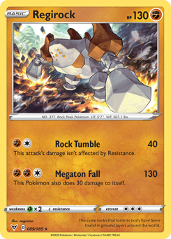 Regirock (089/185) [Sword & Shield: Vivid Voltage] | Clutch Gaming