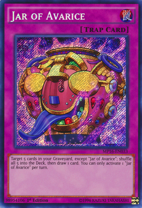 Jar of Avarice [MP16-EN033] Secret Rare | Clutch Gaming