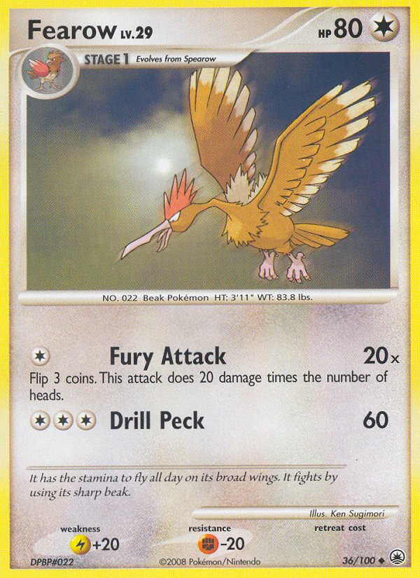 Fearow (36/100) [Diamond & Pearl: Majestic Dawn] | Clutch Gaming