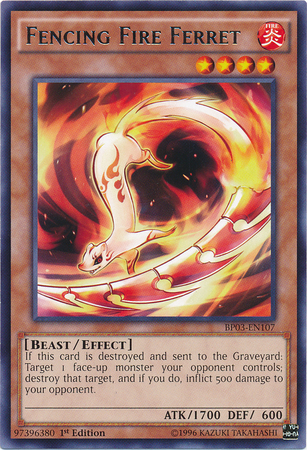 Fencing Fire Ferret [BP03-EN107] Rare | Clutch Gaming