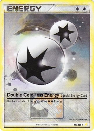 Double Colorless Energy (103/123) (League Promo) [HeartGold & SoulSilver: Base Set] | Clutch Gaming