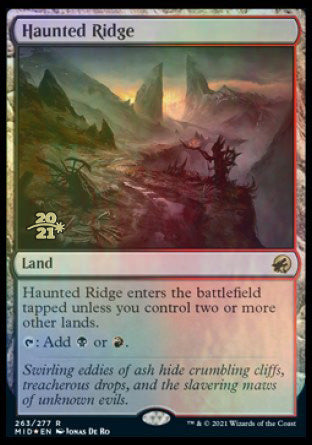 Haunted Ridge [Innistrad: Midnight Hunt Prerelease Promos] | Clutch Gaming