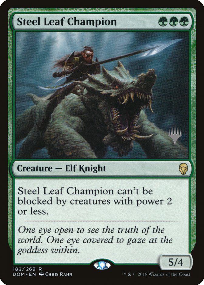 Steel Leaf Champion (Promo Pack) [Dominaria Promos] | Clutch Gaming