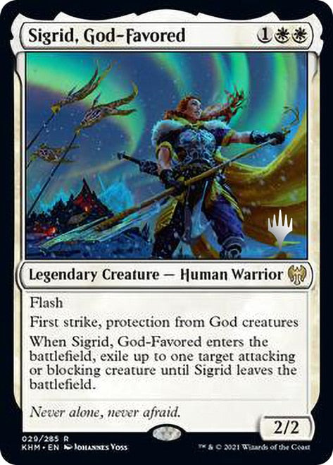 Sigrid, God-Favored (Promo Pack) [Kaldheim Promos] | Clutch Gaming