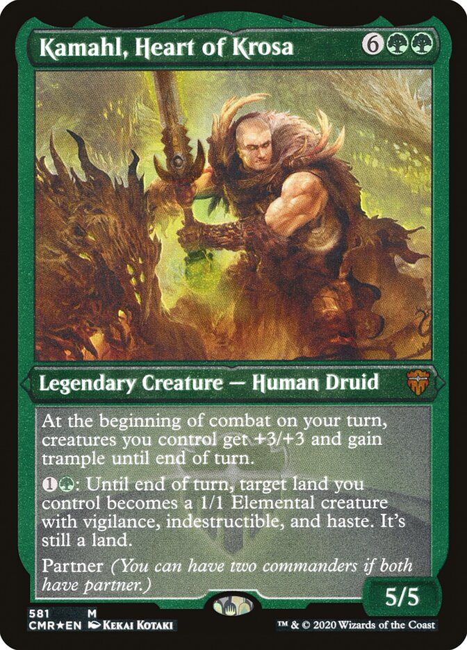 Kamahl, Heart of Krosa (Etched) [Commander Legends] | Clutch Gaming