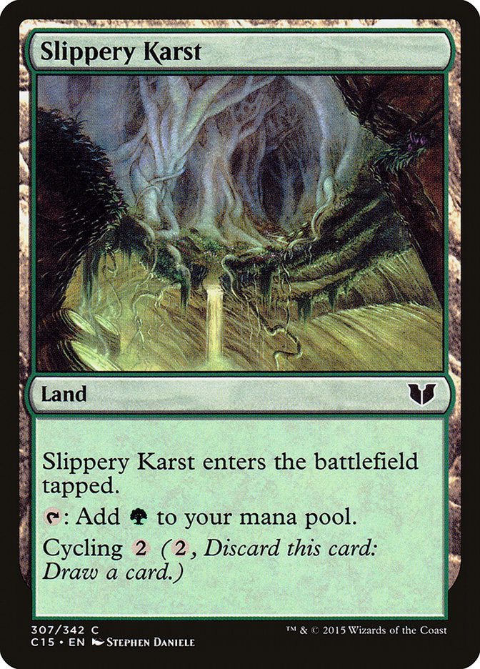 Slippery Karst [Commander 2015] | Clutch Gaming