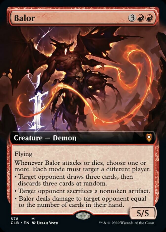Balor (Extended Art) [Commander Legends: Battle for Baldur's Gate] | Clutch Gaming
