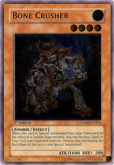 Bone Crusher [CRMS-EN083] Ultimate Rare | Clutch Gaming