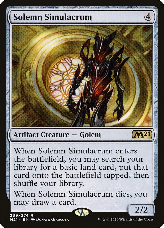 Solemn Simulacrum [Core Set 2021] | Clutch Gaming