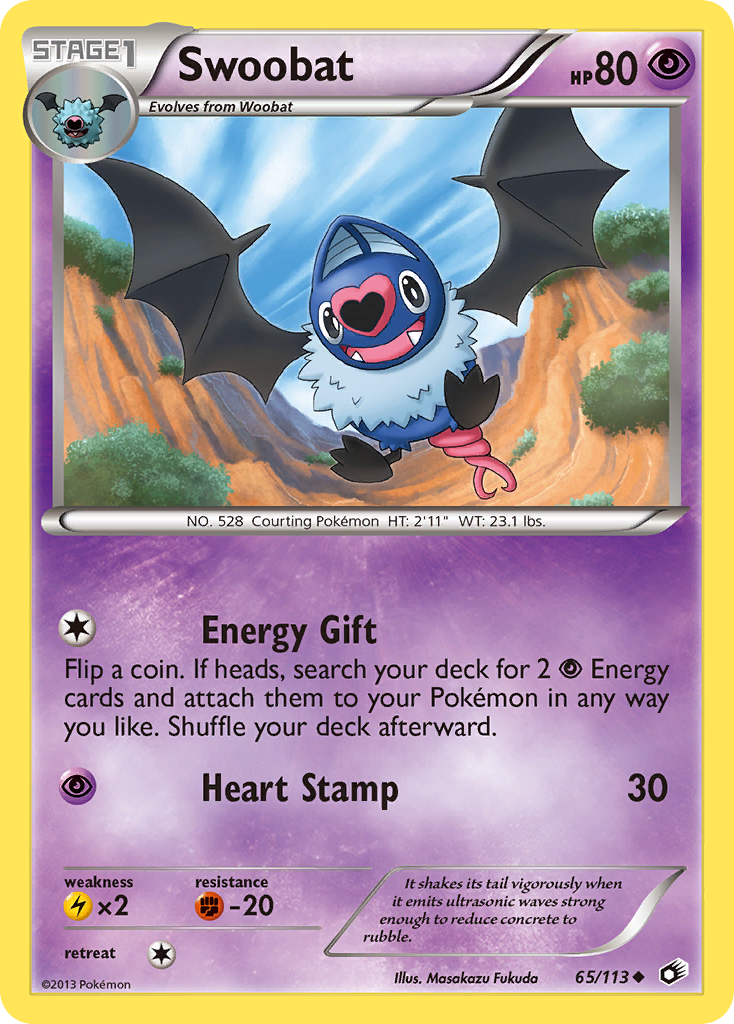 Swoobat (65/113) [Black & White: Legendary Treasures] | Clutch Gaming