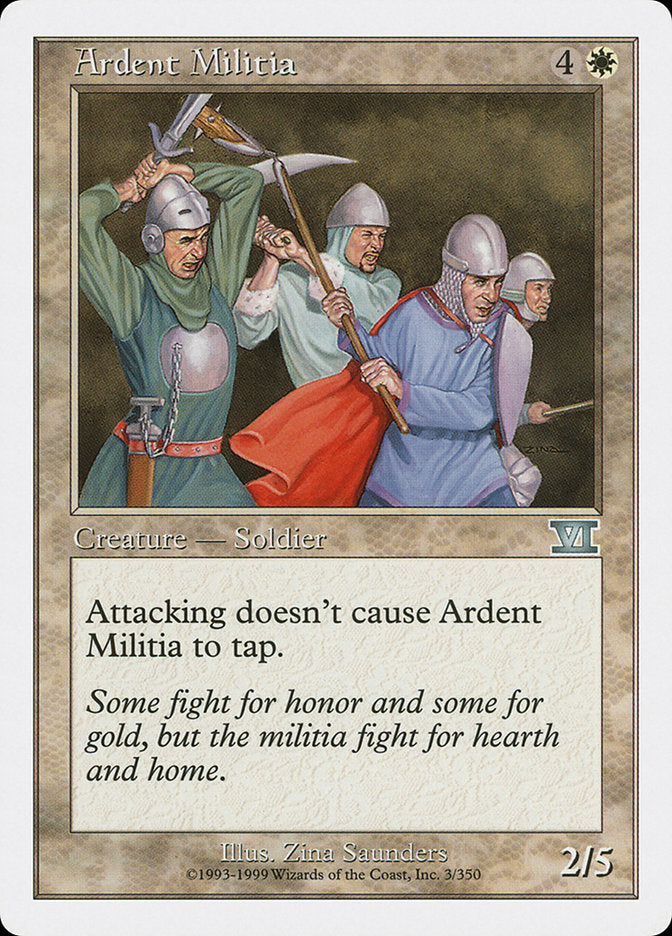 Ardent Militia [Classic Sixth Edition] | Clutch Gaming