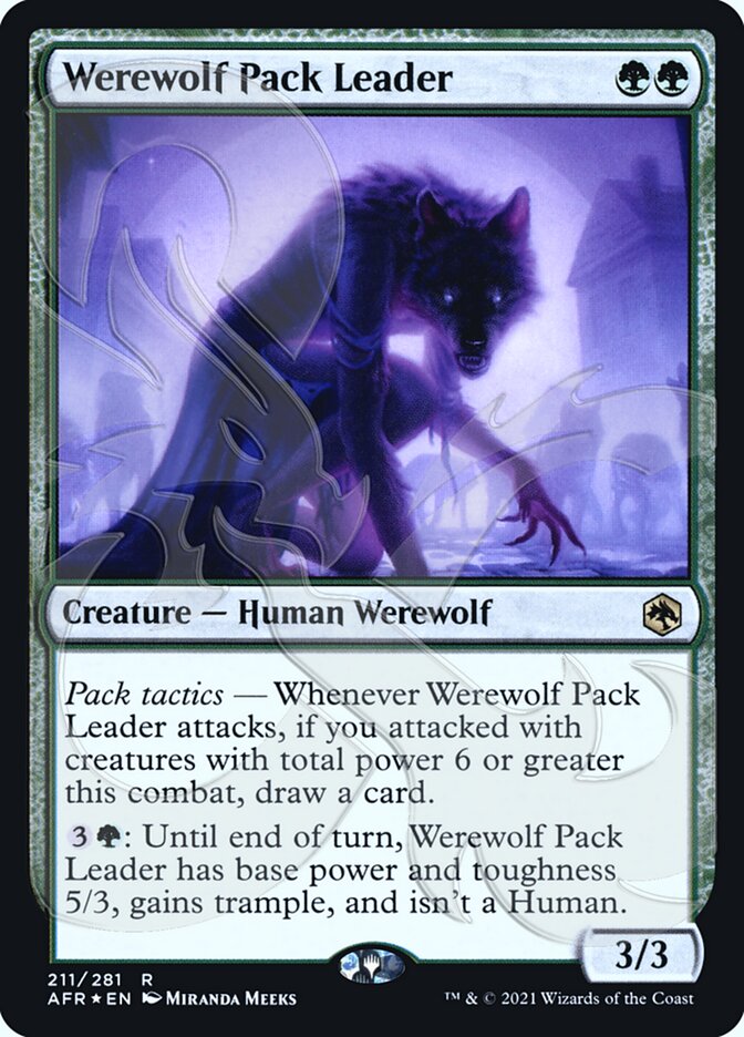 Werewolf Pack Leader (Ampersand Promo) [Dungeons & Dragons: Adventures in the Forgotten Realms Promos] | Clutch Gaming