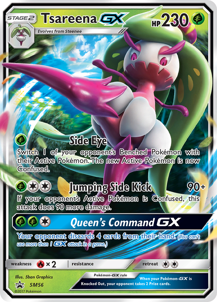 Tsareena GX (SM56) [Sun & Moon: Black Star Promos] | Clutch Gaming