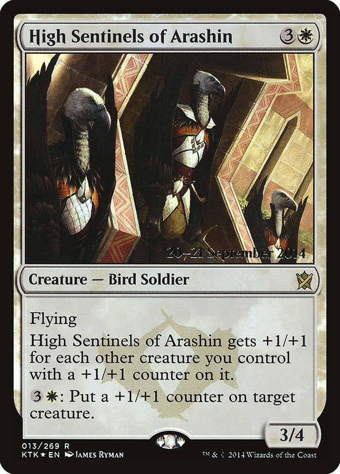 High Sentinels of Arashin [Khans of Tarkir Prerelease Promos] | Clutch Gaming