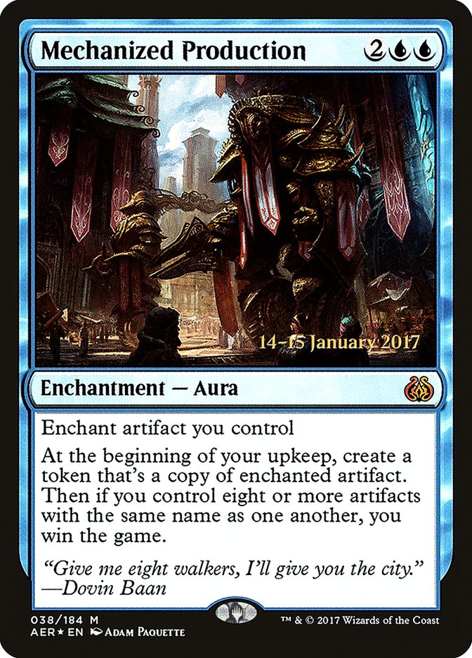 Mechanized Production [Aether Revolt Prerelease Promos] | Clutch Gaming