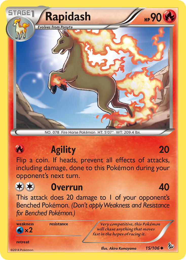 Rapidash (15/106) [XY: Flashfire] | Clutch Gaming