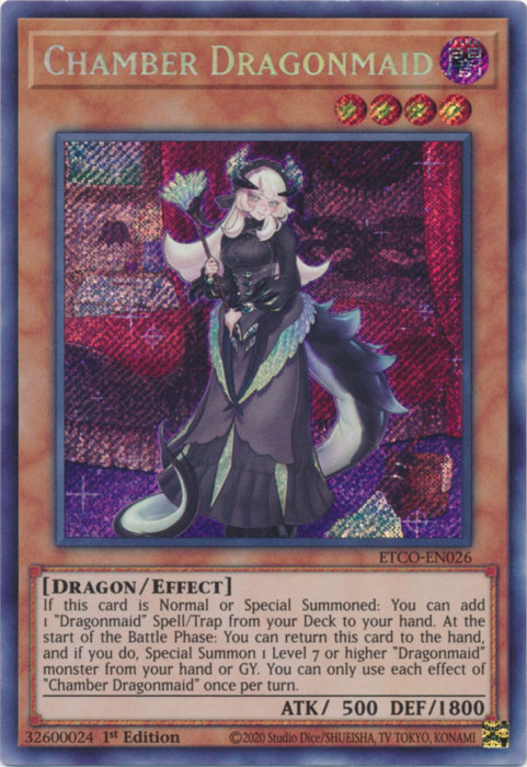 Chamber Dragonmaid [ETCO-EN026] Secret Rare | Clutch Gaming