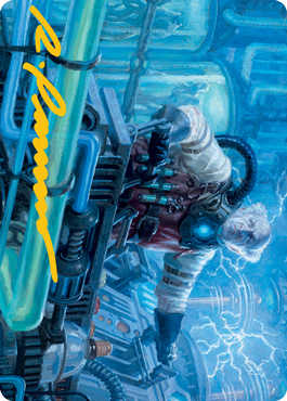 Ludevic, Necrogenius Art Card (Gold-Stamped Signature) [Innistrad: Midnight Hunt Art Series] | Clutch Gaming