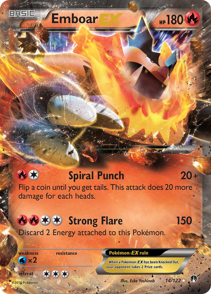 Emboar EX (14/122) [XY: BREAKpoint] | Clutch Gaming