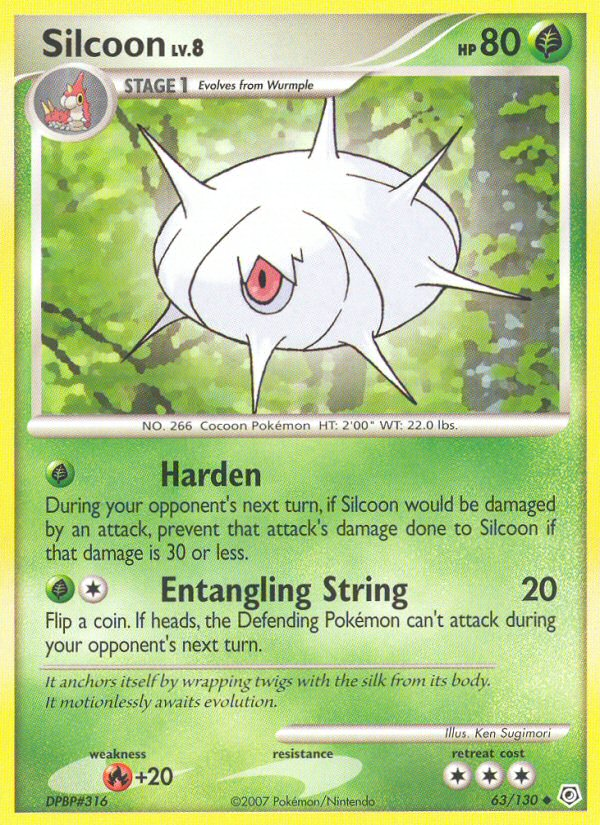 Silcoon (63/130) [Diamond & Pearl: Base Set] | Clutch Gaming