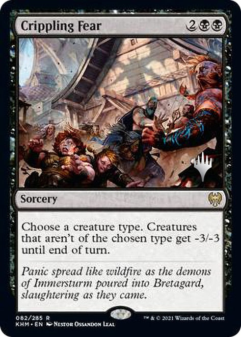 Crippling Fear (Promo Pack) [Kaldheim Promos] | Clutch Gaming