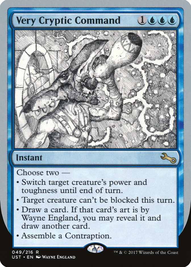 Very Cryptic Command (Black and White Art) [Unstable] | Clutch Gaming