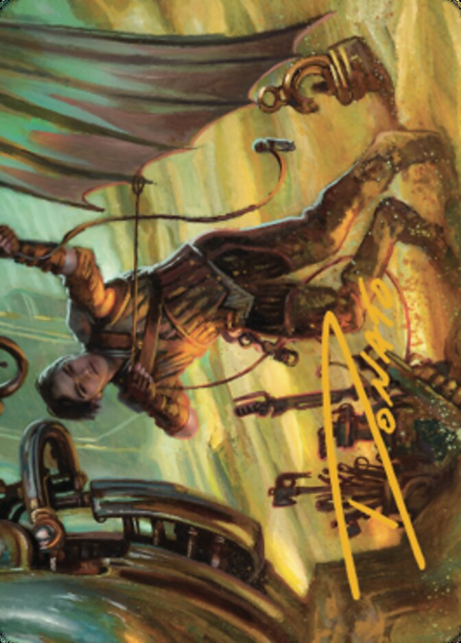 Mishra, Excavation Prodigy Art Card (Gold-Stamped Signature) [The Brothers' War Art Series] | Clutch Gaming