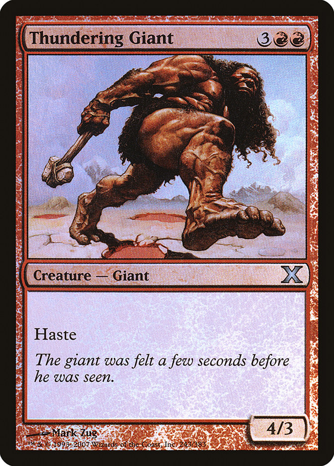 Thundering Giant (Premium Foil) [Tenth Edition] | Clutch Gaming