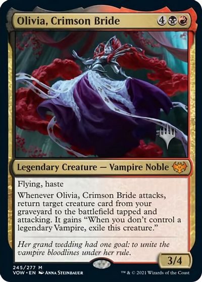 Olivia, Crimson Bride (Promo Pack) [Innistrad: Crimson Vow Promos] | Clutch Gaming