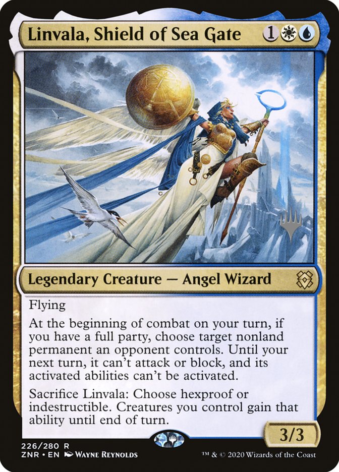 Linvala, Shield of Sea Gate (Promo Pack) [Zendikar Rising Promos] | Clutch Gaming