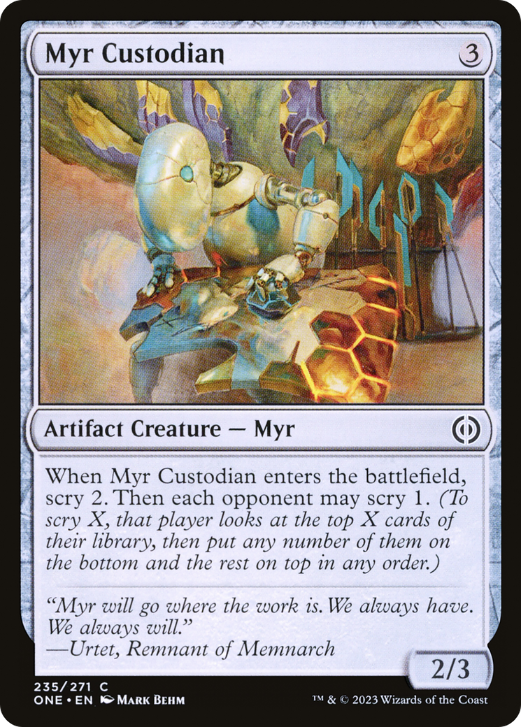 Myr Custodian [Phyrexia: All Will Be One] | Clutch Gaming