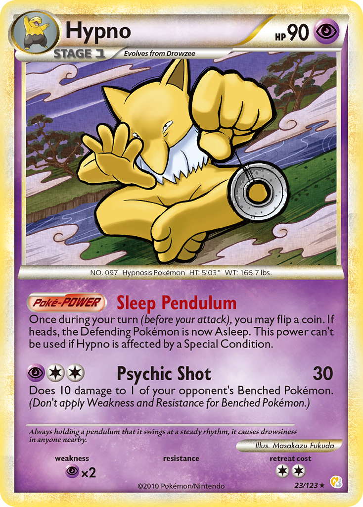 Hypno (23/123) [HeartGold & SoulSilver: Base Set] | Clutch Gaming