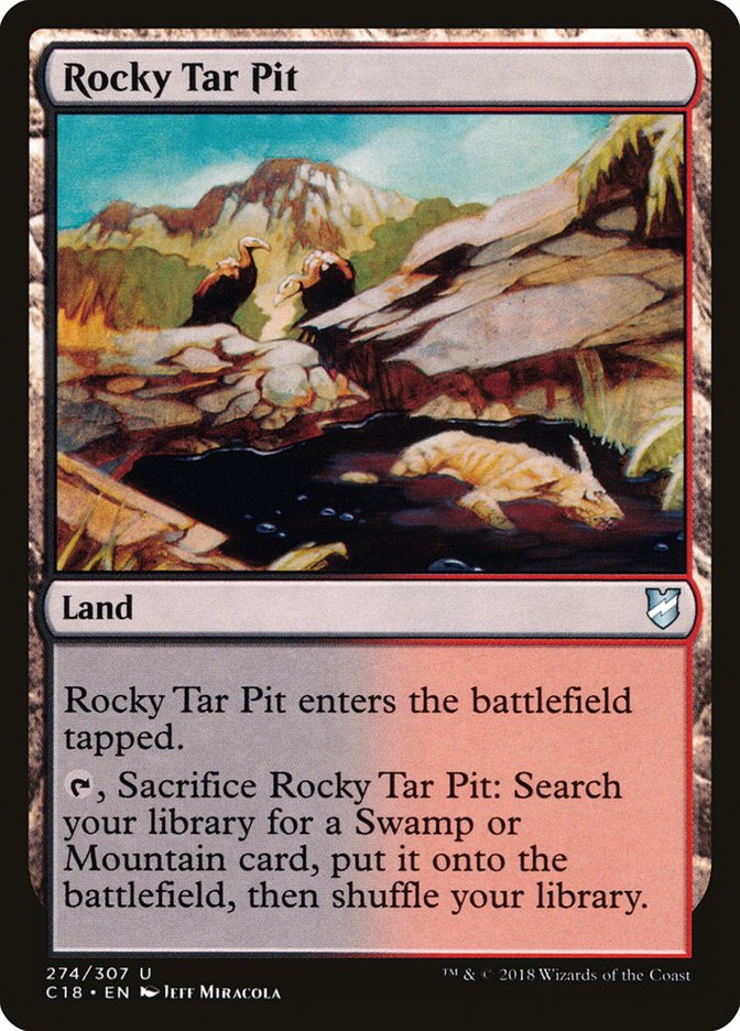 Rocky Tar Pit [Commander 2018] | Clutch Gaming