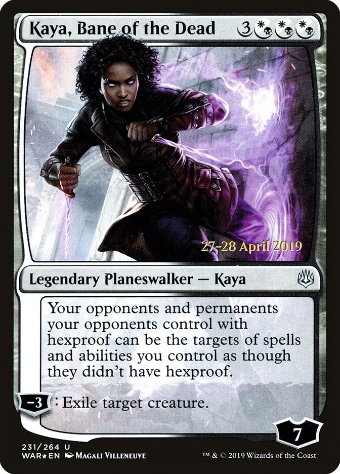 Kaya, Bane of the Dead [War of the Spark Prerelease Promos] | Clutch Gaming