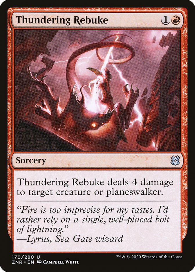 Thundering Rebuke [Zendikar Rising] | Clutch Gaming