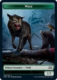 Wolf // Wurm (030) Double-Sided Token [Double Masters Tokens] | Clutch Gaming