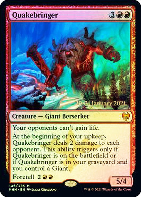 Quakebringer [Kaldheim Prerelease Promos] | Clutch Gaming