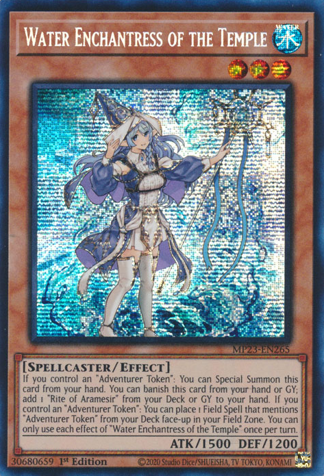 Water Enchantress of the Temple [MP23-EN265] Prismatic Secret Rare | Clutch Gaming