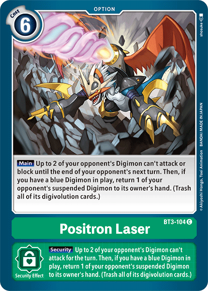 Positron Laser [BT3-104] [Release Special Booster Ver.1.5] | Clutch Gaming