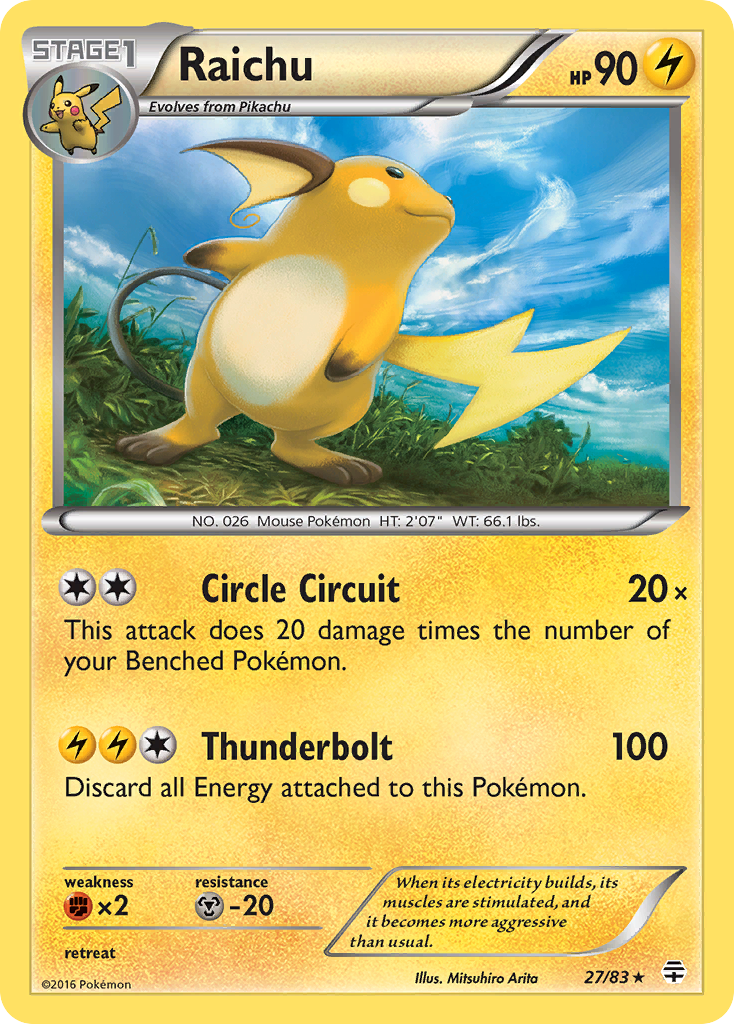 Raichu (27/83) [XY: Generations] | Clutch Gaming