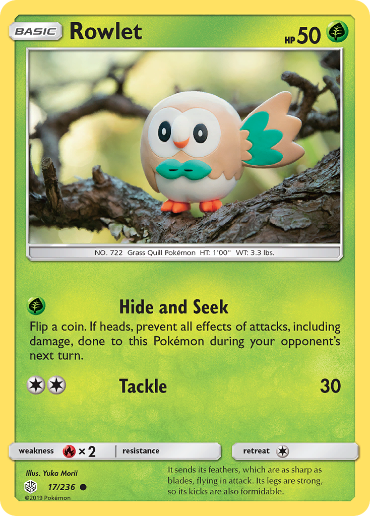 Rowlet (17/236) [Sun & Moon: Cosmic Eclipse] | Clutch Gaming