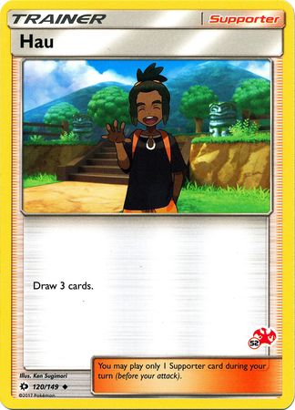 Hau (120/149) (Charizard Stamp #52) [Battle Academy 2020] | Clutch Gaming