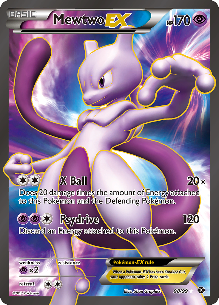 Mewtwo EX (98/99) [Black & White: Next Destinies] | Clutch Gaming