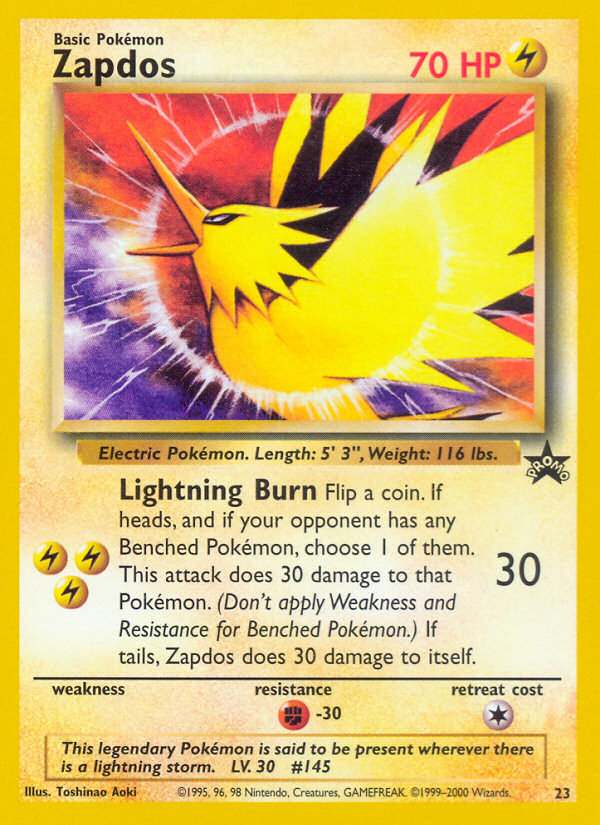 Zapdos (23) [Wizards of the Coast: Black Star Promos] | Clutch Gaming