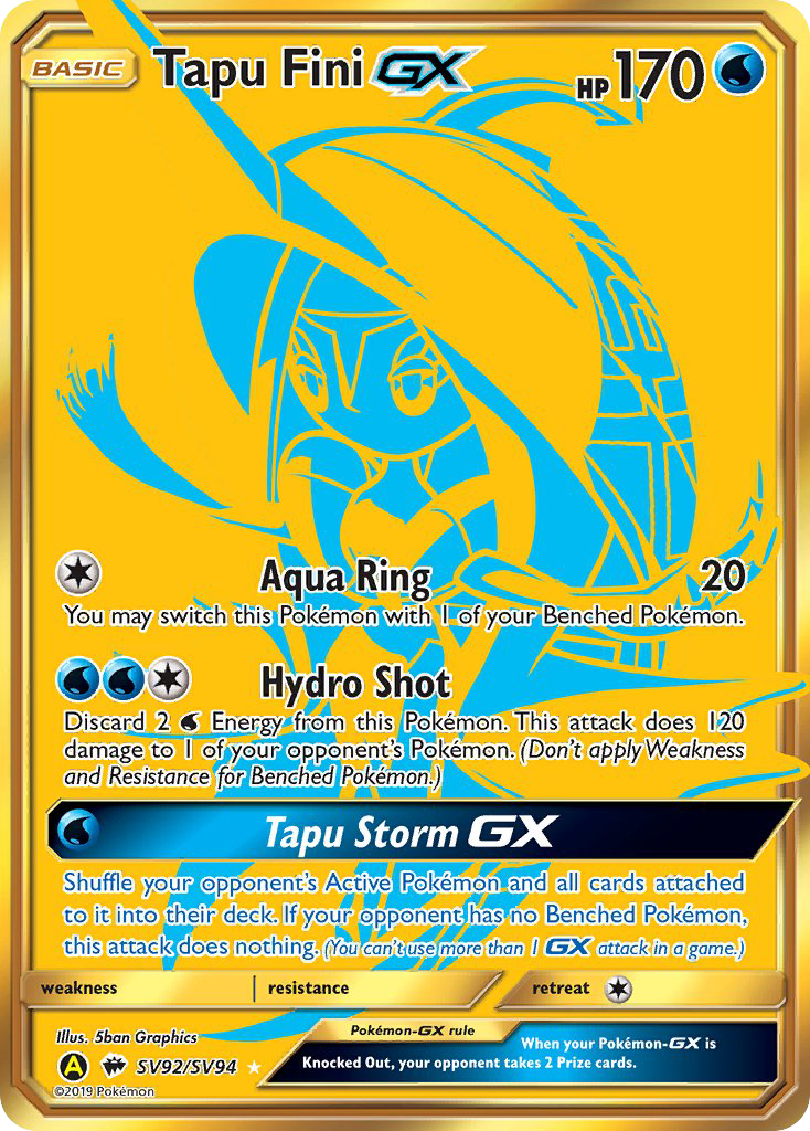 Tapu Fini GX (SV92/SV94) [Sun & Moon: Hidden Fates - Shiny Vault] | Clutch Gaming