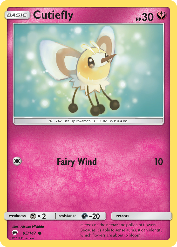 Cutiefly (95/147) [Sun & Moon: Burning Shadows] | Clutch Gaming