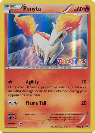 Ponyta (14/83) (Toys R Us Promo) [XY: Generations] | Clutch Gaming